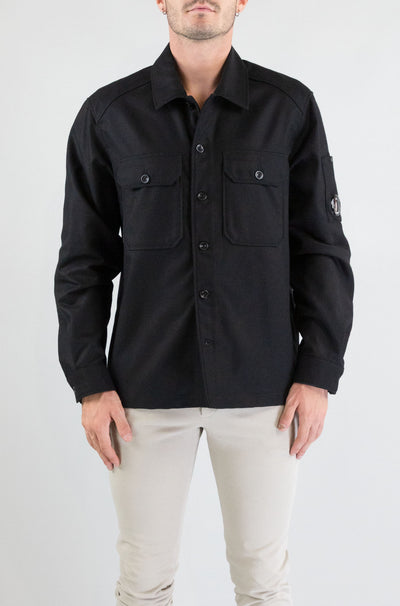 Camicia Cp Company Black da Uomo 19cmos271a110498a