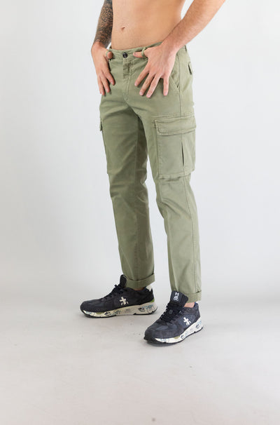 Pantalone 40weft Verde Salvia da Uomo aiko 2374 53702