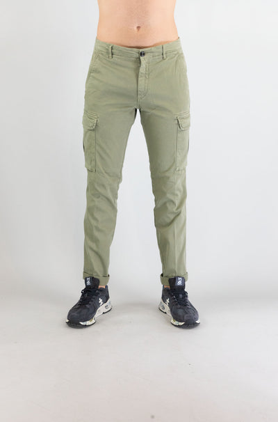 Pantalone 40weft Verde Salvia da Uomo aiko 2374 53702