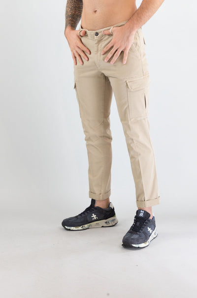 Pantalone 40weft Beige Oxford da Uomo aiko 2374 53702