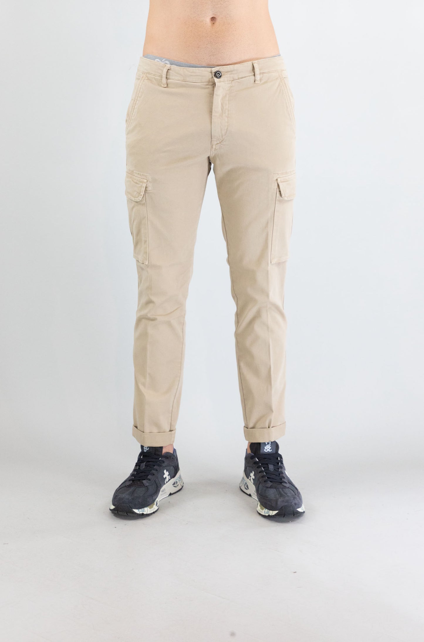 Pantalone 40weft Beige Oxford da Uomo aiko 2374 53702