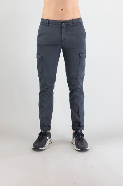 Pantalone 40weft Nero Slavato da Uomo aiko 2374 53702