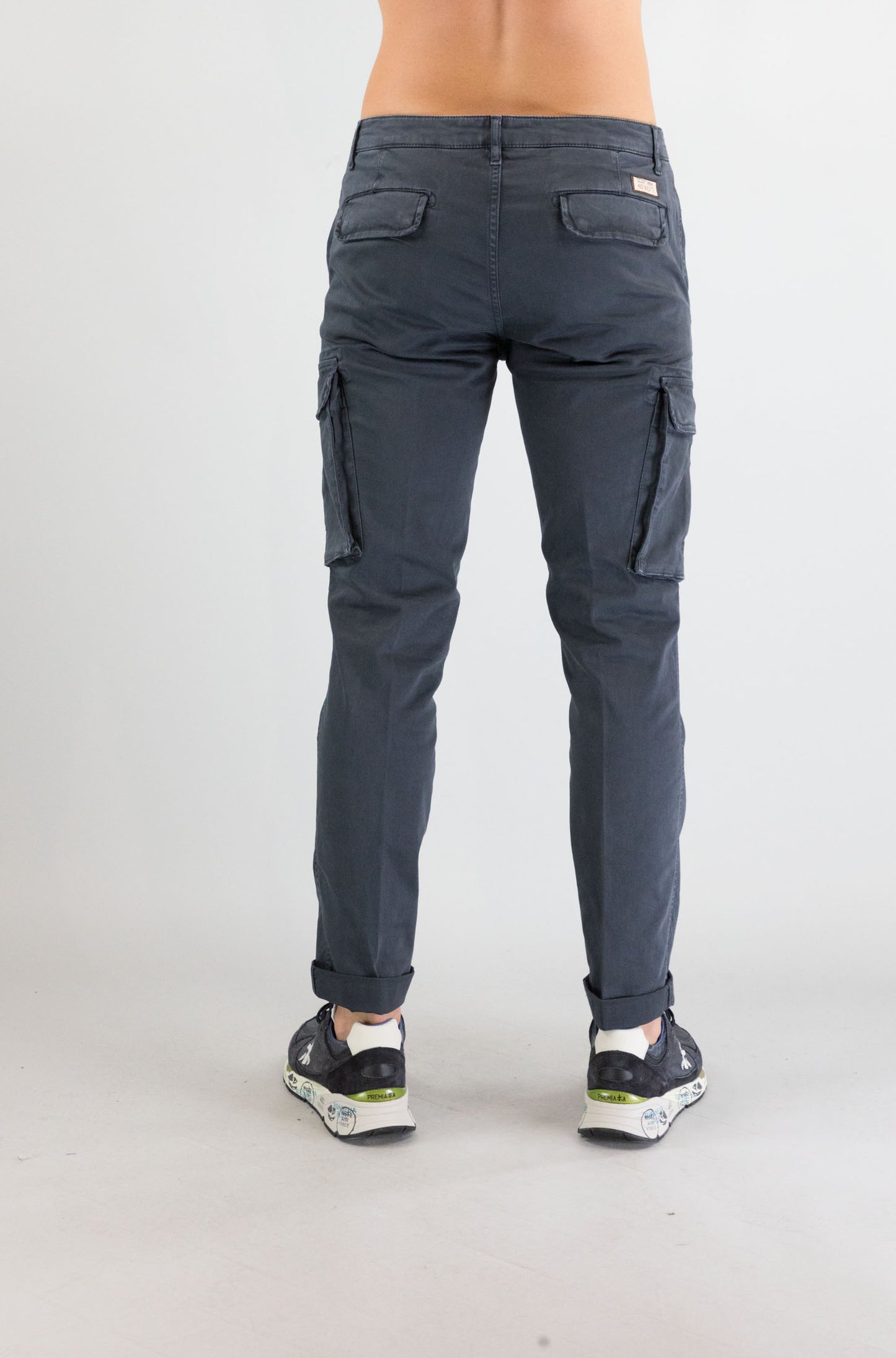 Pantalone 40weft Nero Slavato da Uomo aiko 2374 53702