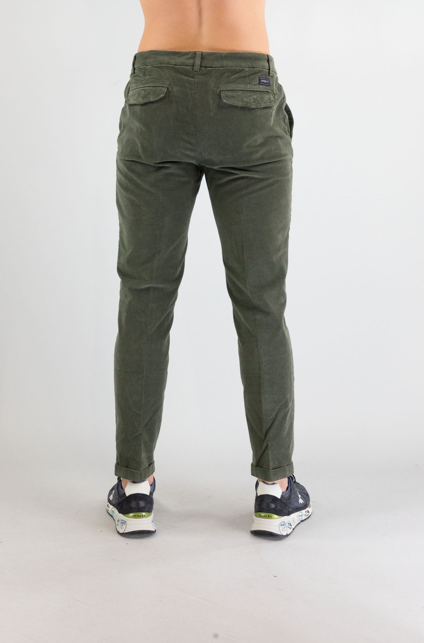 Pantalone 40weft Verde Militare da Uomo brand 2424 56645