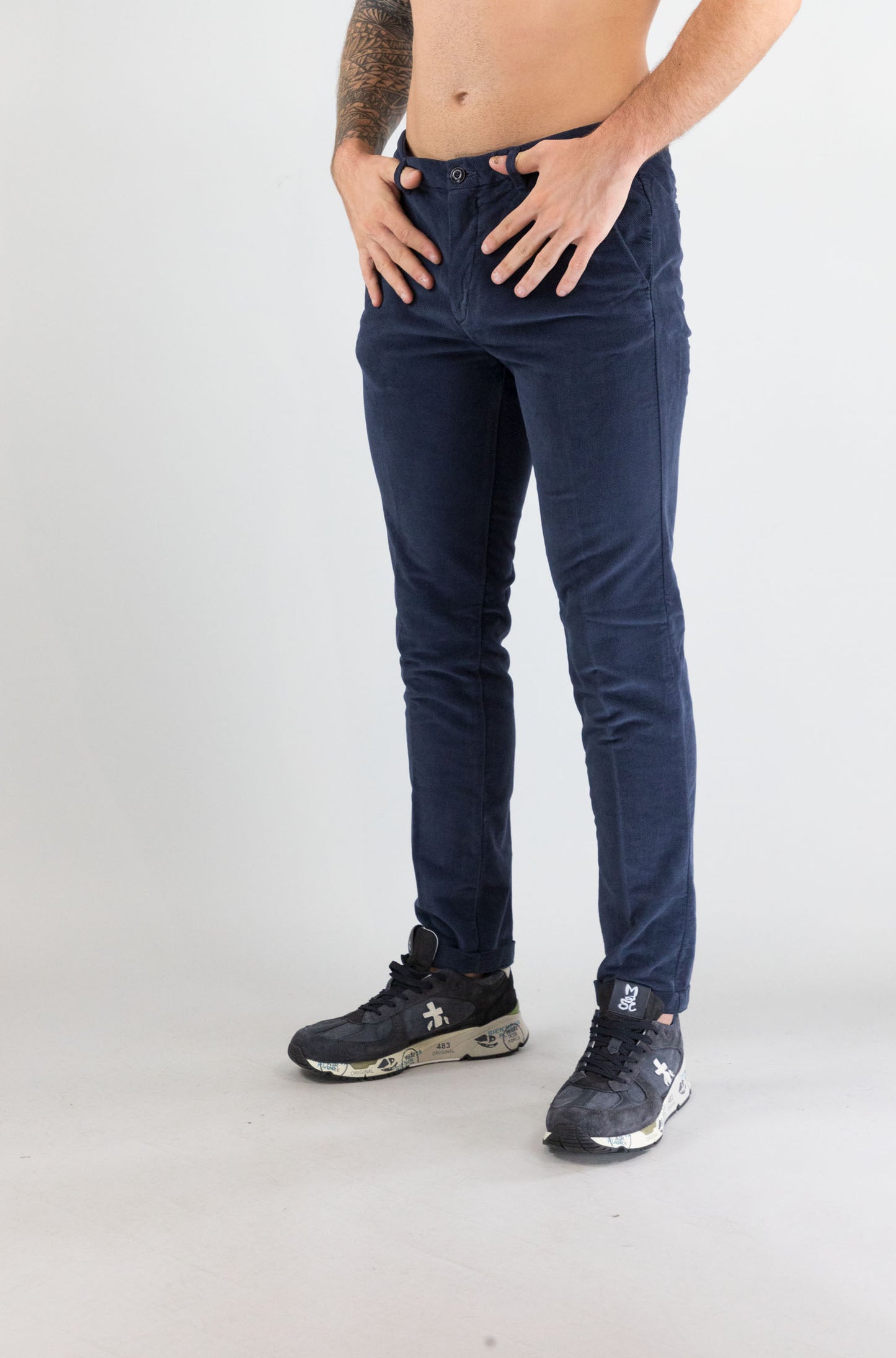Pantalone 40weft Blu da Uomo lenny 2407 56585