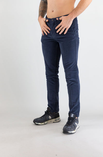 Pantalone 40weft Blu da Uomo lenny 2407 56585