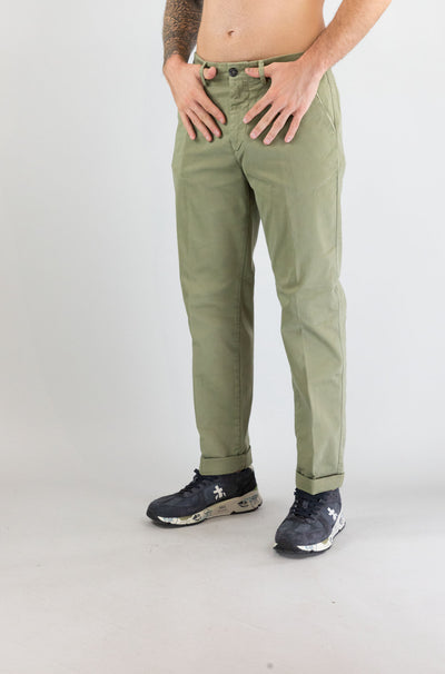 Pantalone 40weft Verde Salvia da Uomo david 2372 53702