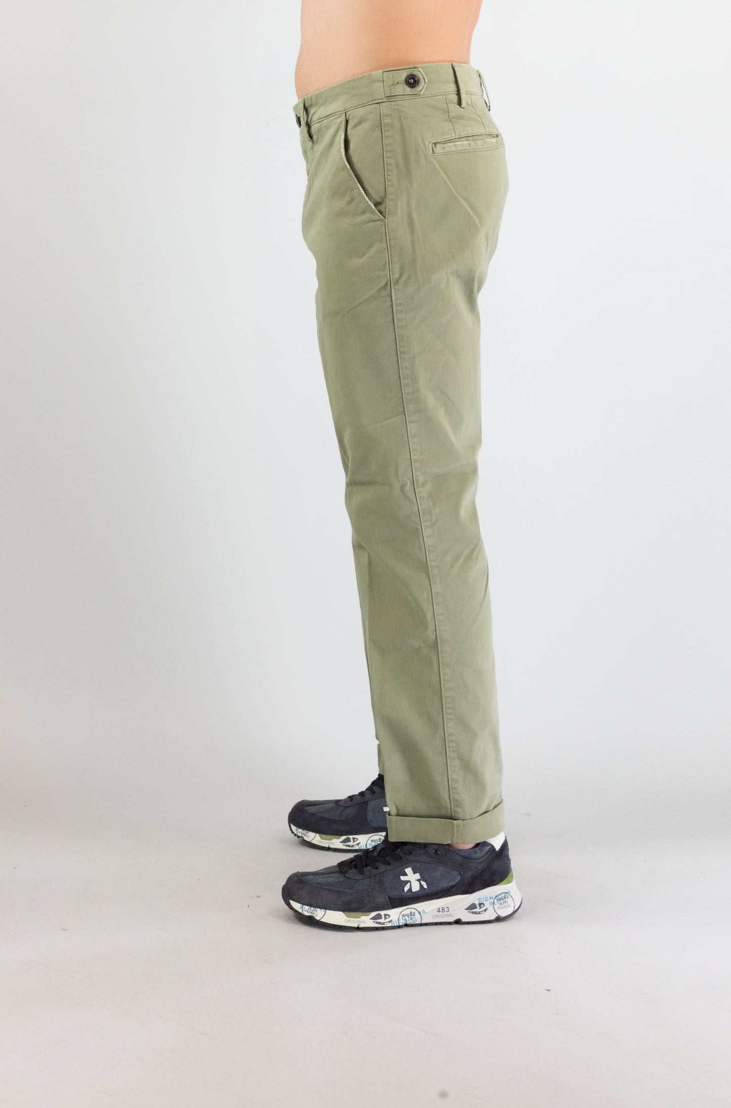 Pantalone 40weft Verde Salvia da Uomo david 2372 53702