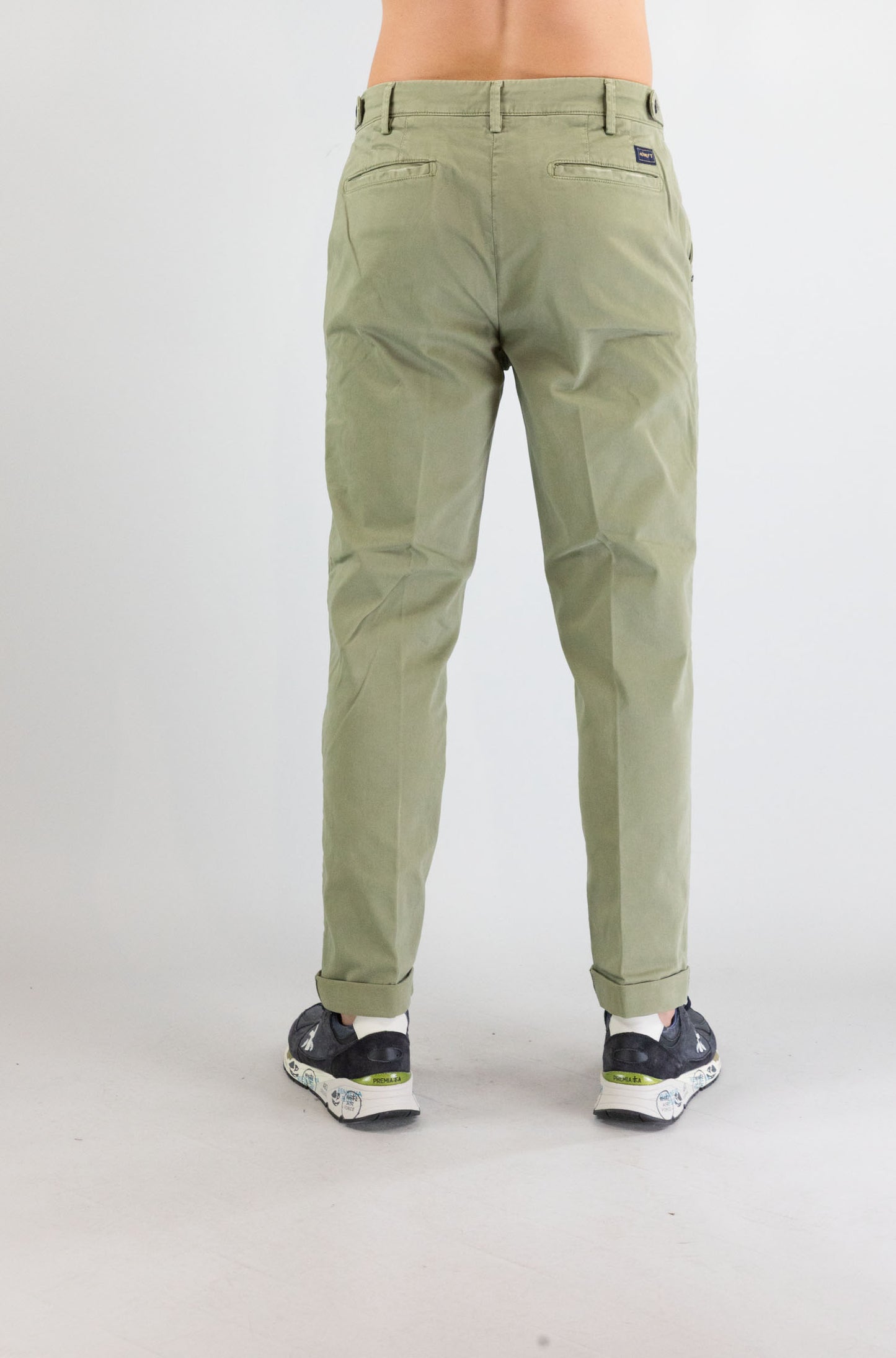Pantalone 40weft Verde Salvia da Uomo david 2372 53702