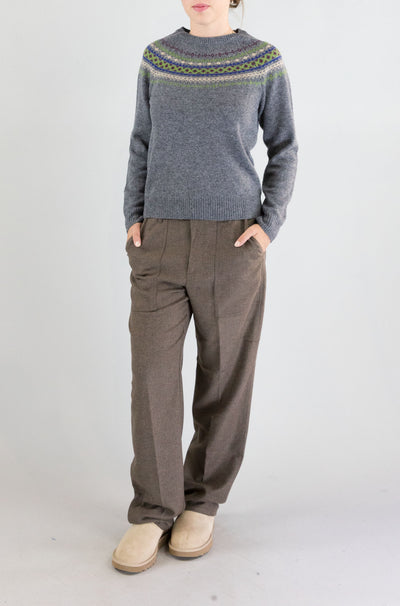 Maglia Nice Things Grigio Melange da Donna wkv002
