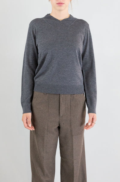 Maglia Nice Things Grigio Melange da Donna wkv048