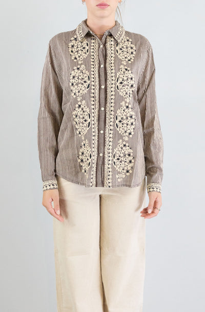 Blusa Maison Hotel Tobacco da Donna bebo