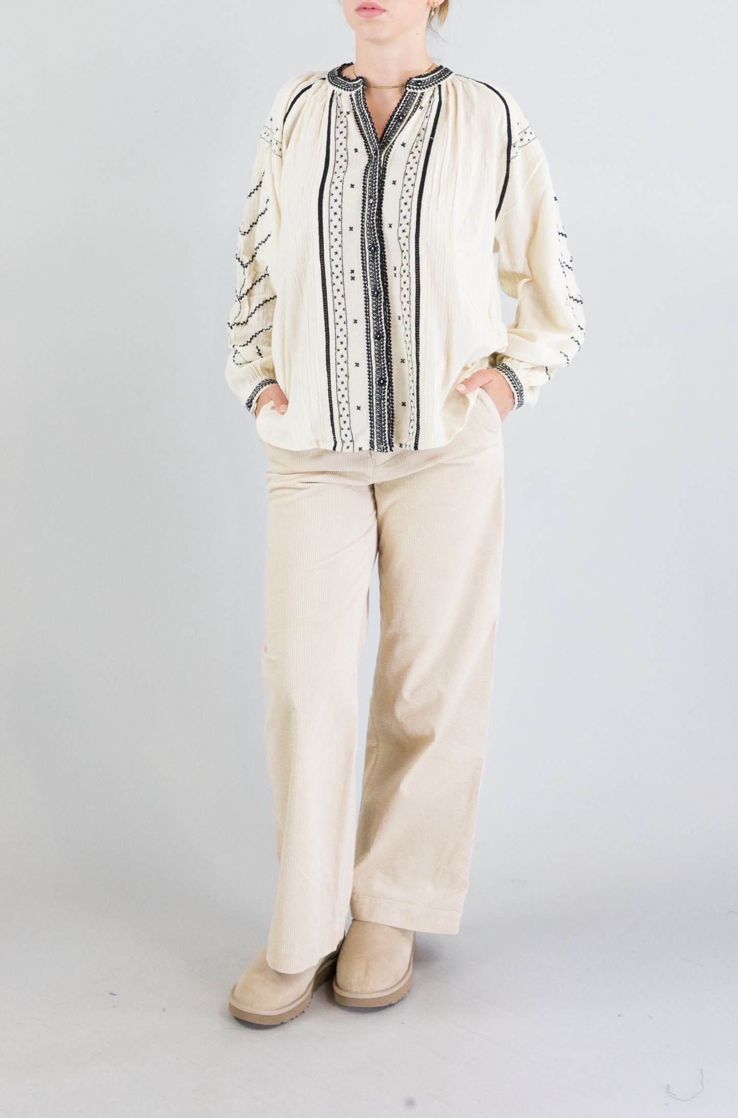Blusa Maison Hotel Ivory da Donna ringo