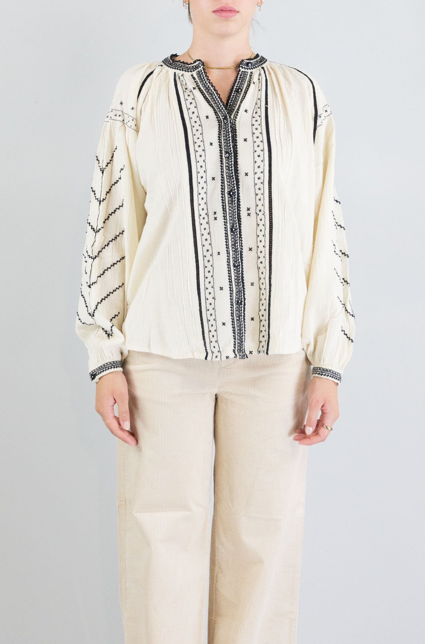 Blusa Maison Hotel Ivory da Donna ringo
