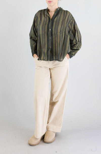 Blusa Maison Hotel Khaki da Donna anika