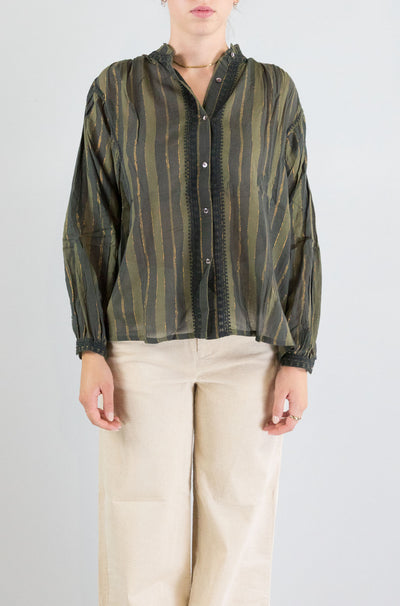 Blusa Maison Hotel Khaki da Donna anika