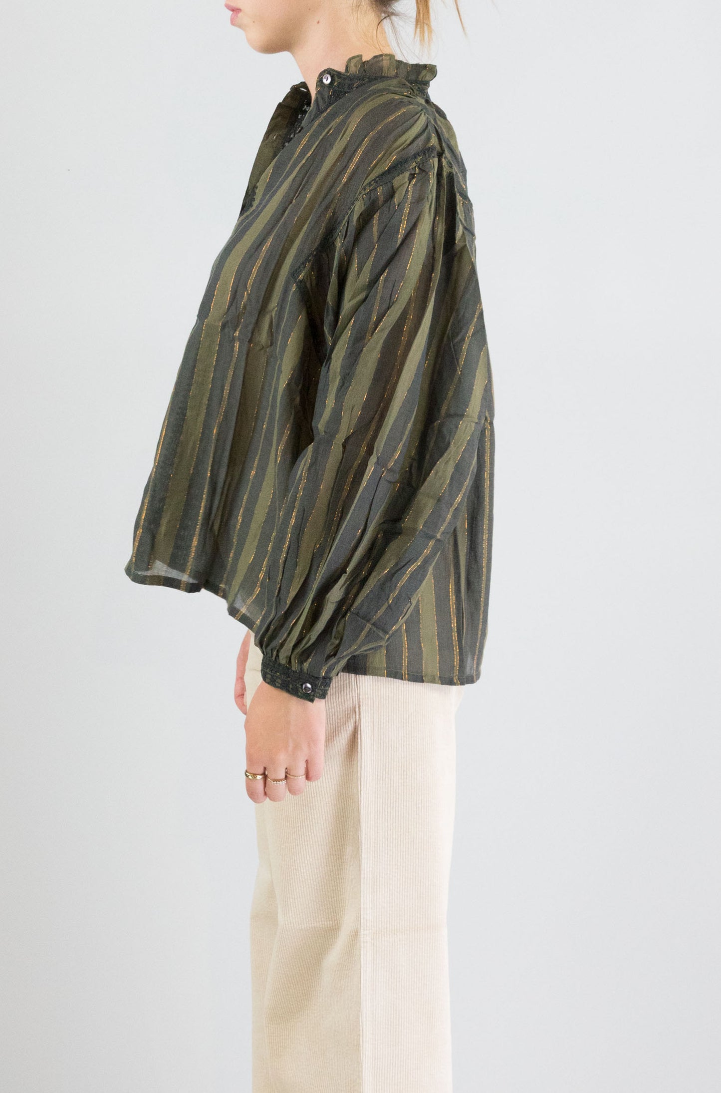 Blusa Maison Hotel Khaki da Donna anika