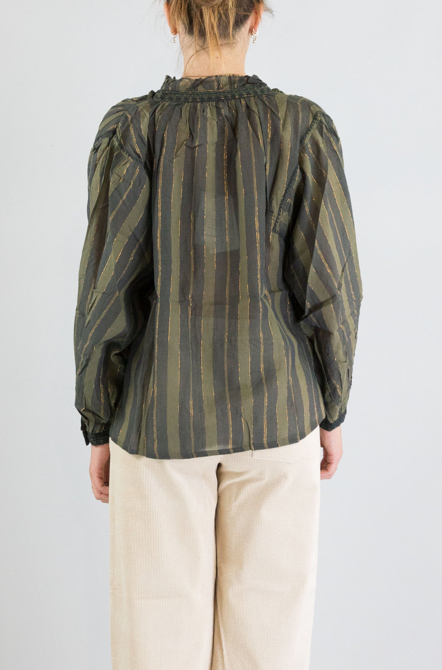 Blusa Maison Hotel Khaki da Donna anika