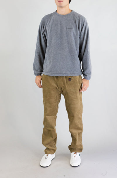 Felpa Gramicci Heater Grey da Uomo g5fu j055 thermal fleece crew