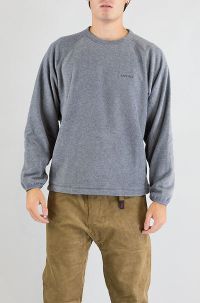 Felpa Gramicci Heater Grey da Uomo g5fu j055 thermal fleece crew