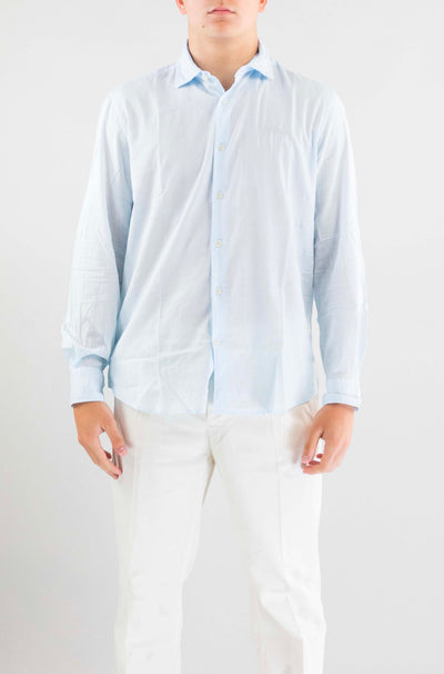 Camicia Mc2 Saint Barth Light Blue da Uomo chemise ice