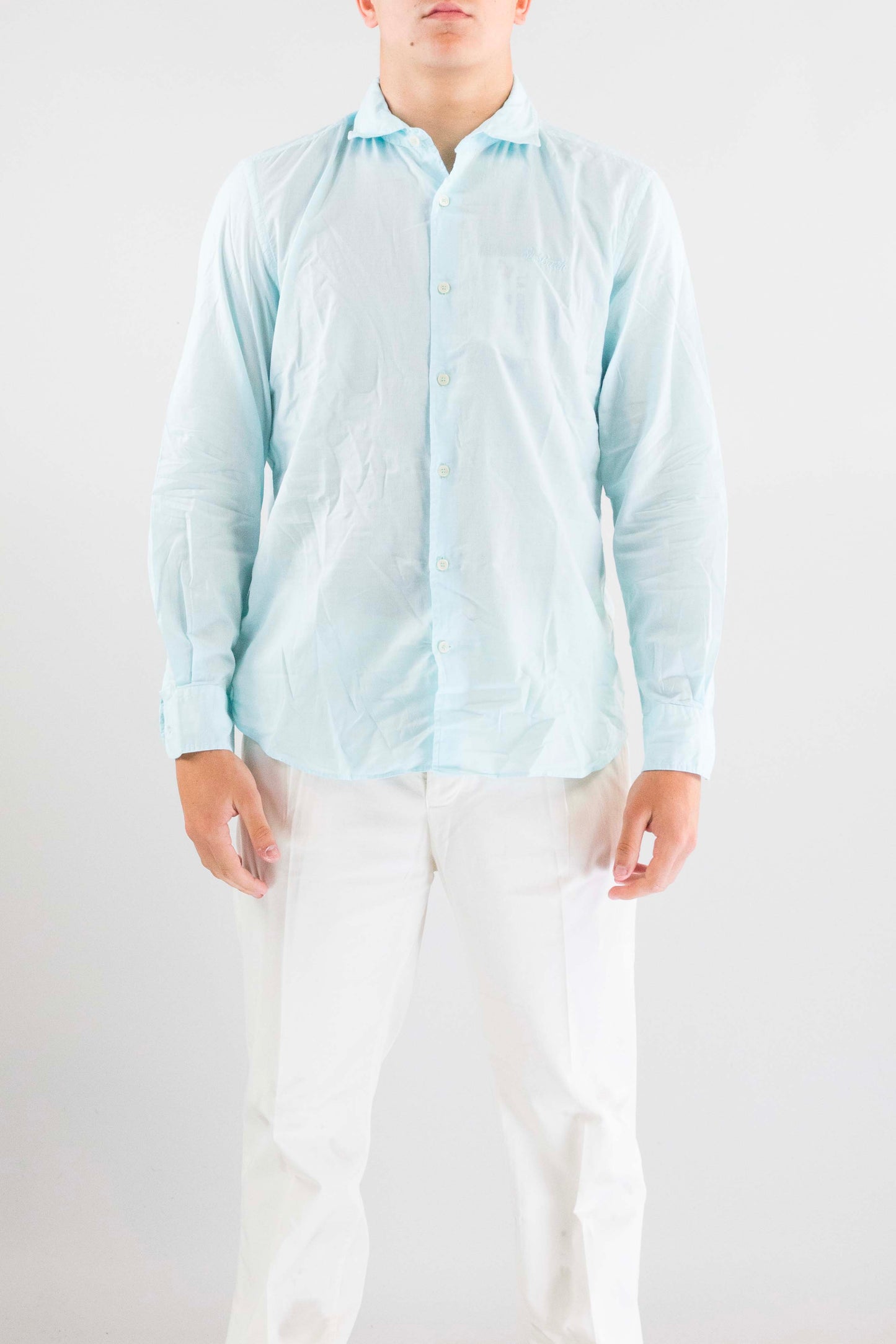 Camicia Mc2 Saint Barth Watergreen da Uomo chemise ice