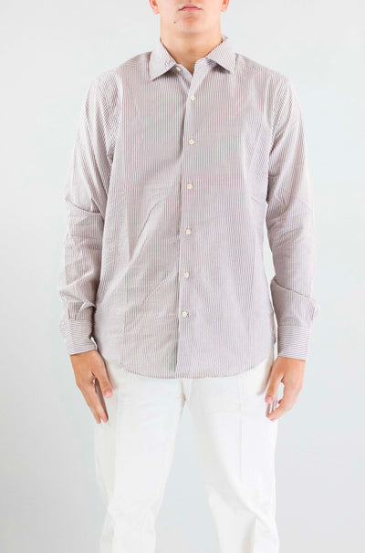 Camicia Mc2 Saint Barth 08061 Stripes da Uomo pamplona seersucker