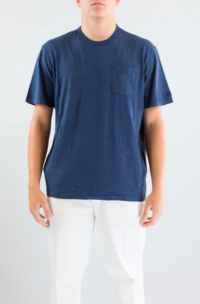 T-Shirt Mc2 Saint Barth Blu Navy da Uomo president
