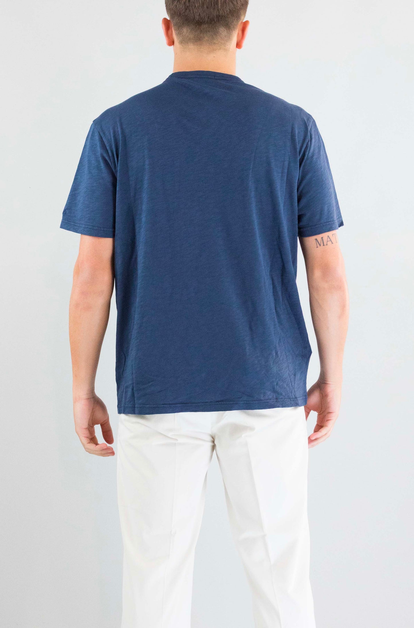 T-Shirt Mc2 Saint Barth Blu Navy da Uomo president