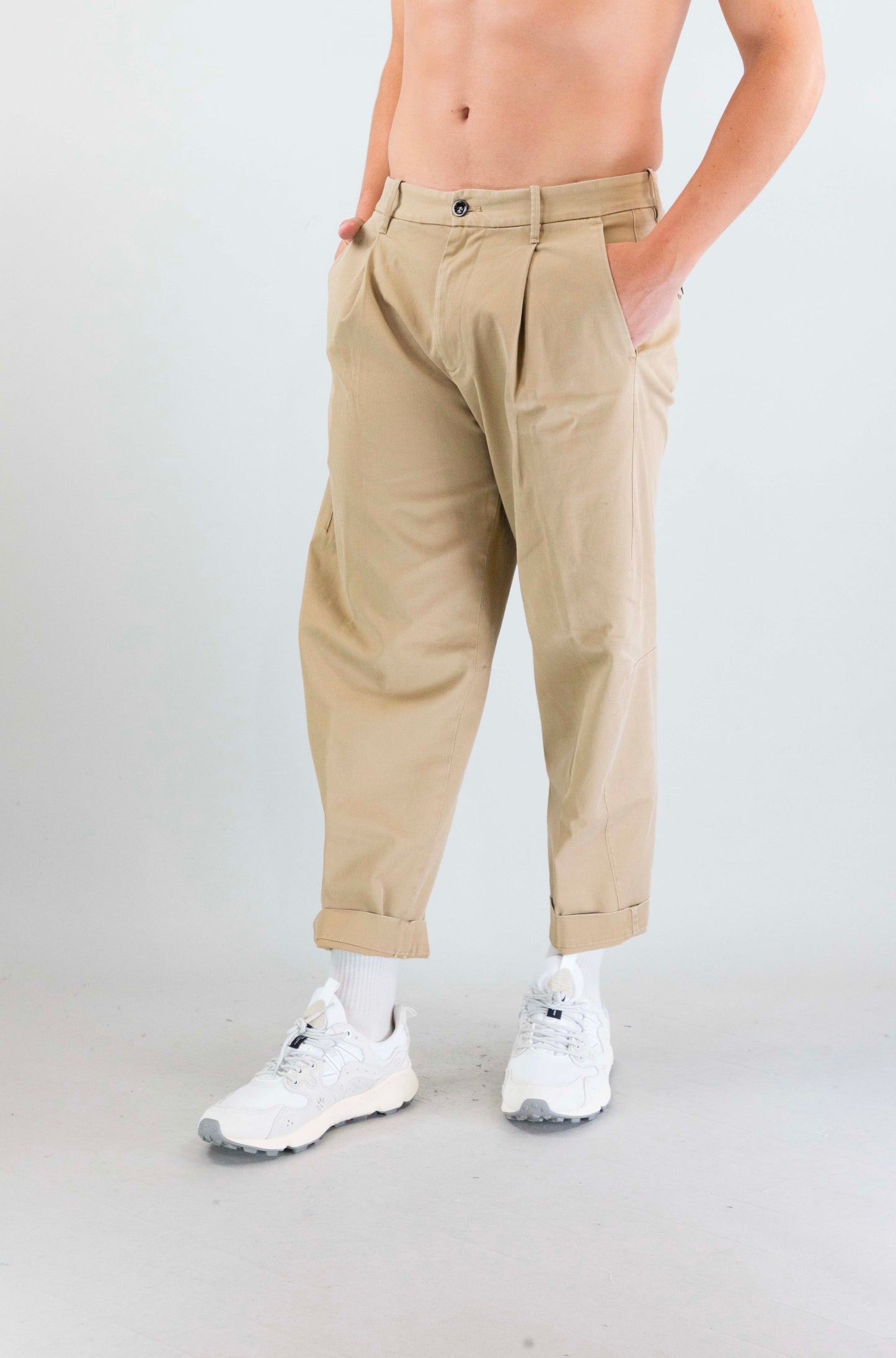 Pantalone Nine In The Morning Beige da Uomo gig30 giulio squad