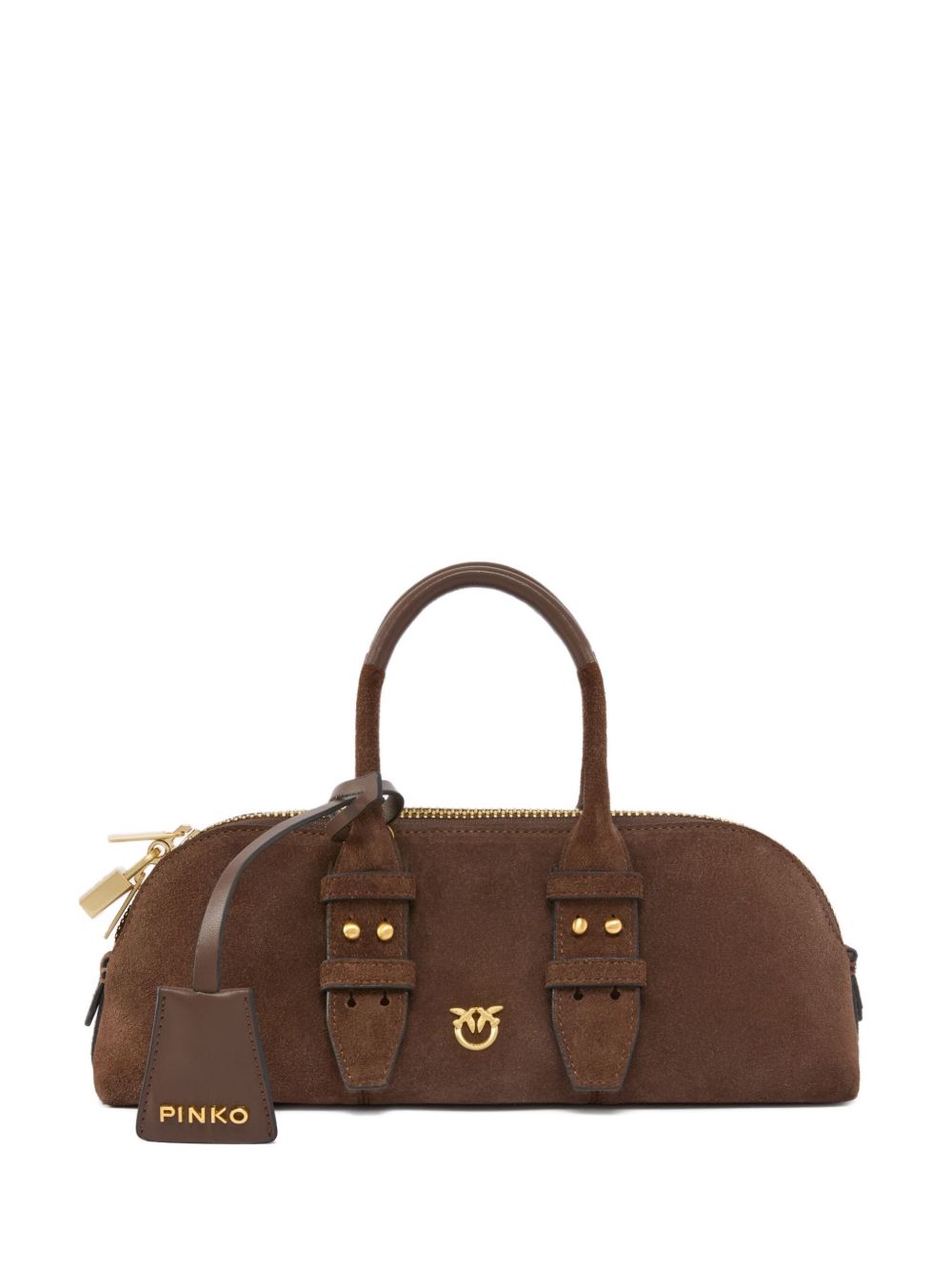 Borsa Pinko L74v Marrone da Donna bowling horizontal 105334 a0qo