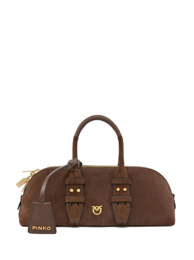 Borsa Pinko L74v Marrone da Donna bowling horizontal 105334 a0qo
