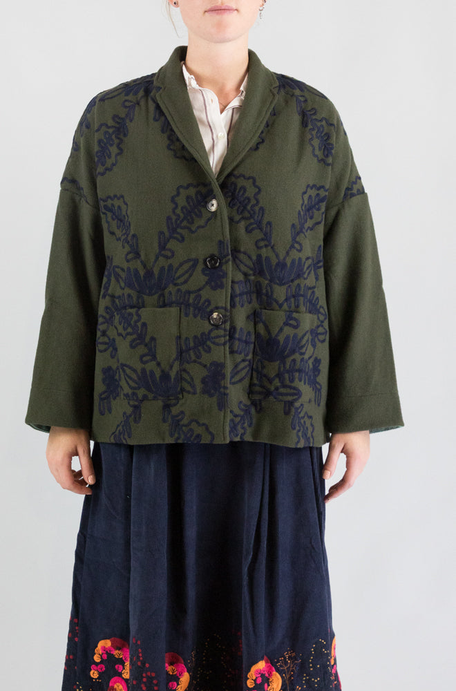 Giacca Francesca B Verde Militare da Donna gia smilla fel