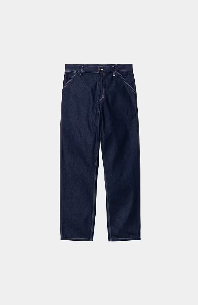 Pantalone Carhartt Wip Blue One Wash da Uomo i022947
