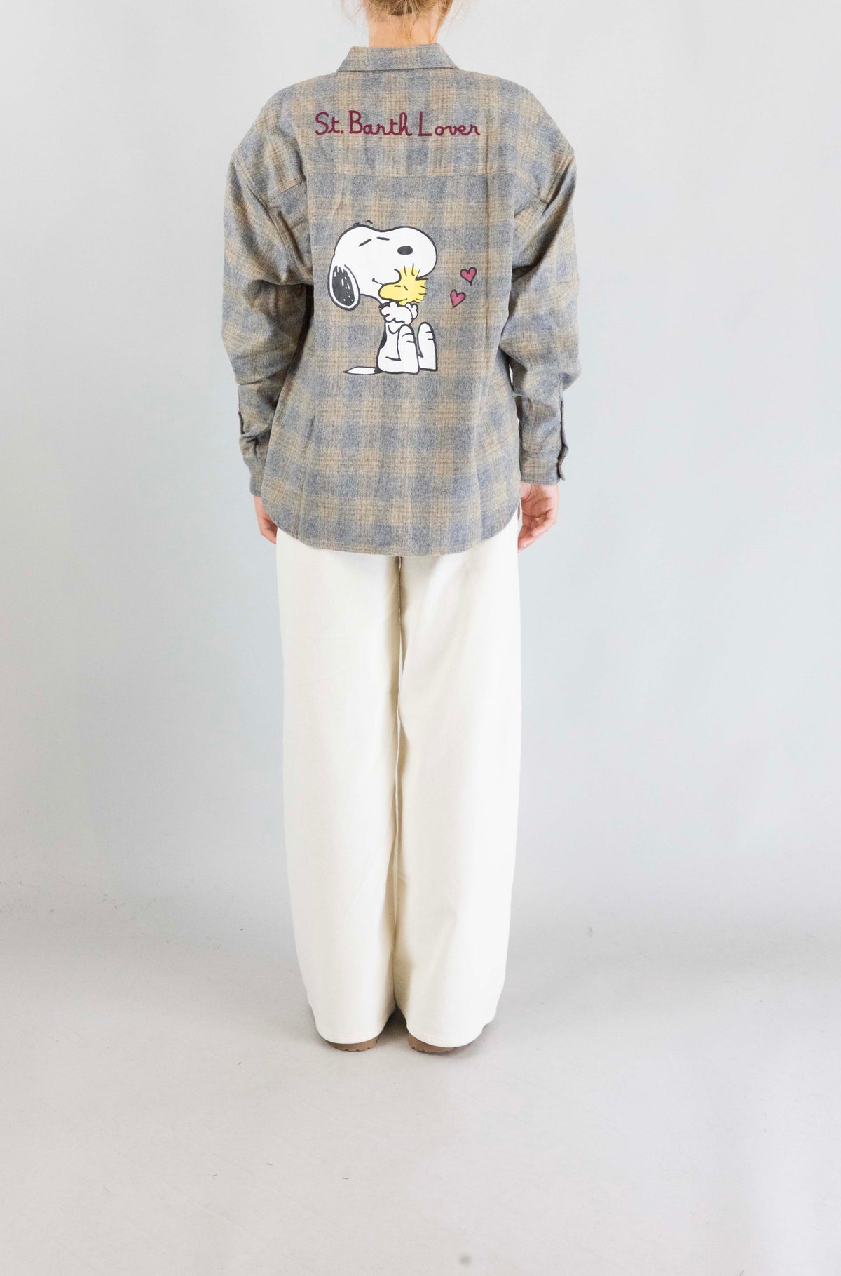 Camicia Mc2 Saint Barth Snoopy Lover da Donna lully flannel