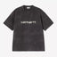 T-Shirt Carhartt Wip Black Destroy Wash Splatter da Uomo i036853 painter