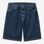Pantalone Carhartt Wip Blue Stone Washed da Uomo i030469 landon short