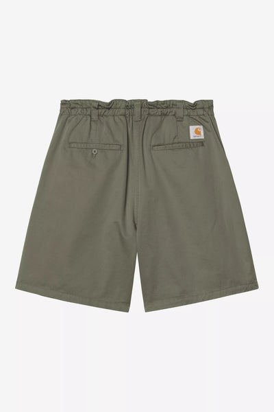 Pantalone Carhartt Wip leaf Stone Washed da Uomo i034813 marv short