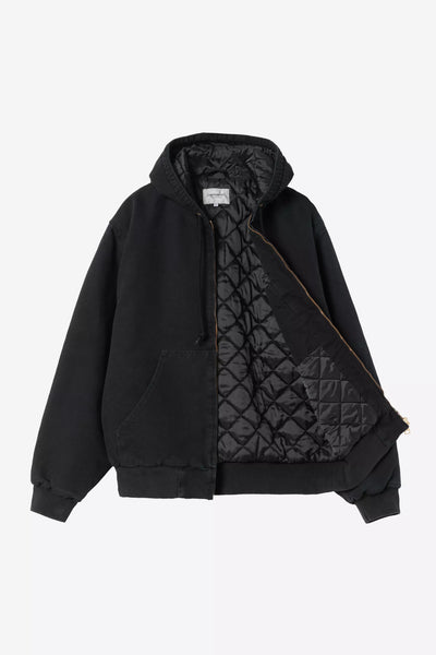 Giubbotto Carhartt Wip Black Stone Canvas da Uomo i035891