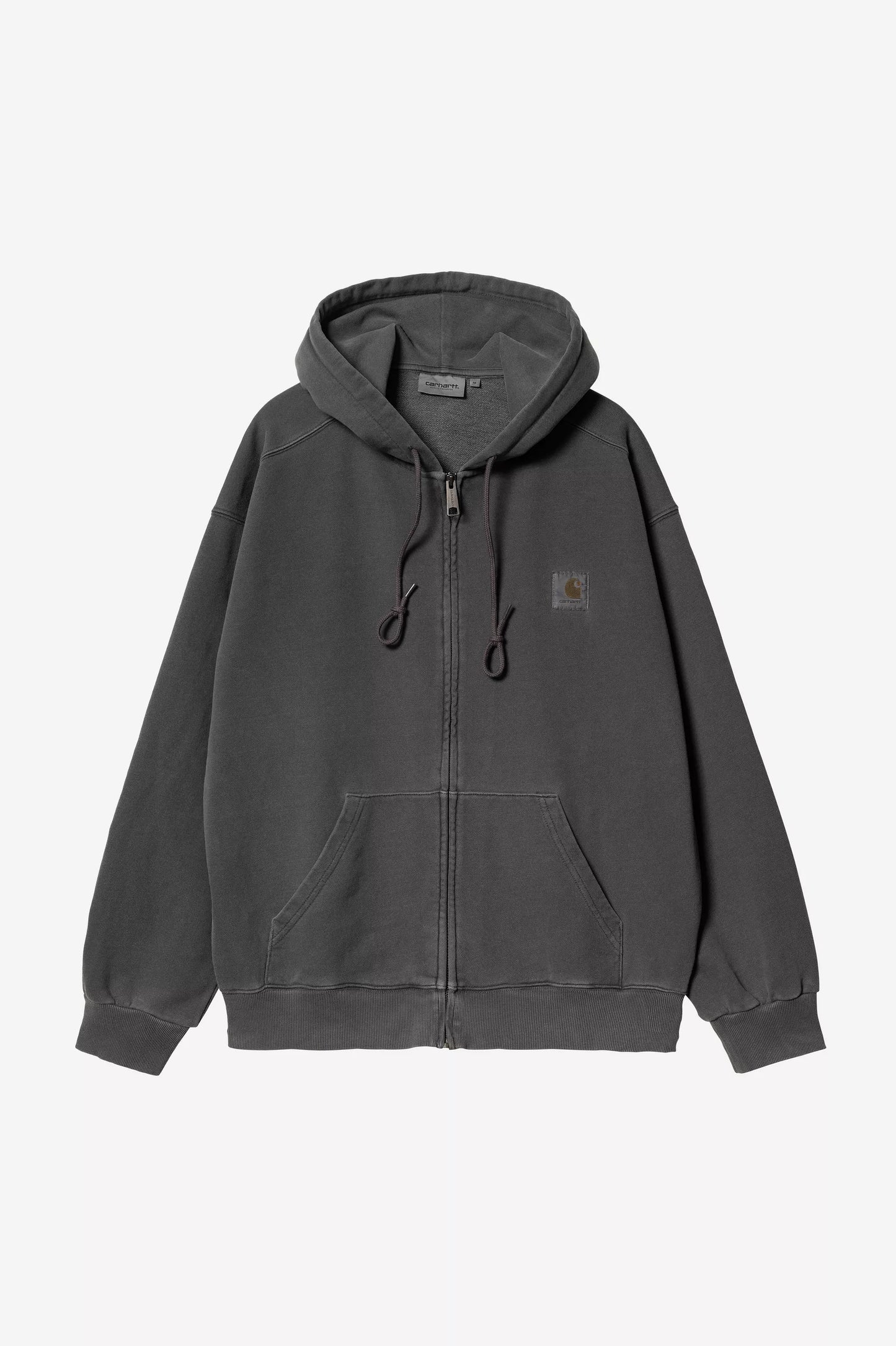 Felpa Carhartt Wip Black Dyed i033064 hooded nelson jacket