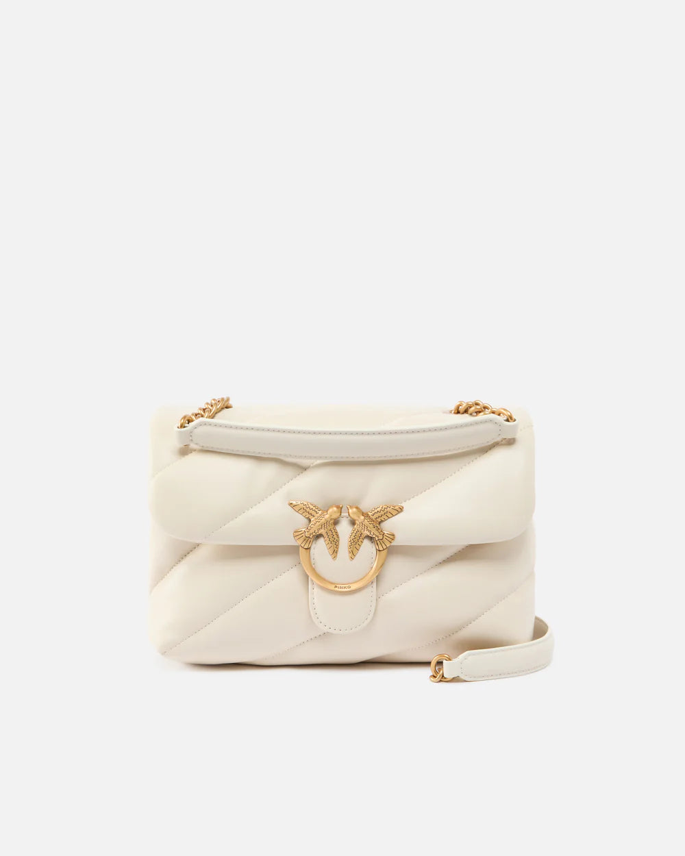 Borsa Pinko Bianco da Donna love puff sheep nappa