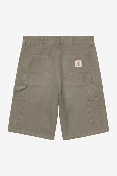 Pantalone Carhartt Wip Leaf Stone Canvas da Uomo i034797 single knee