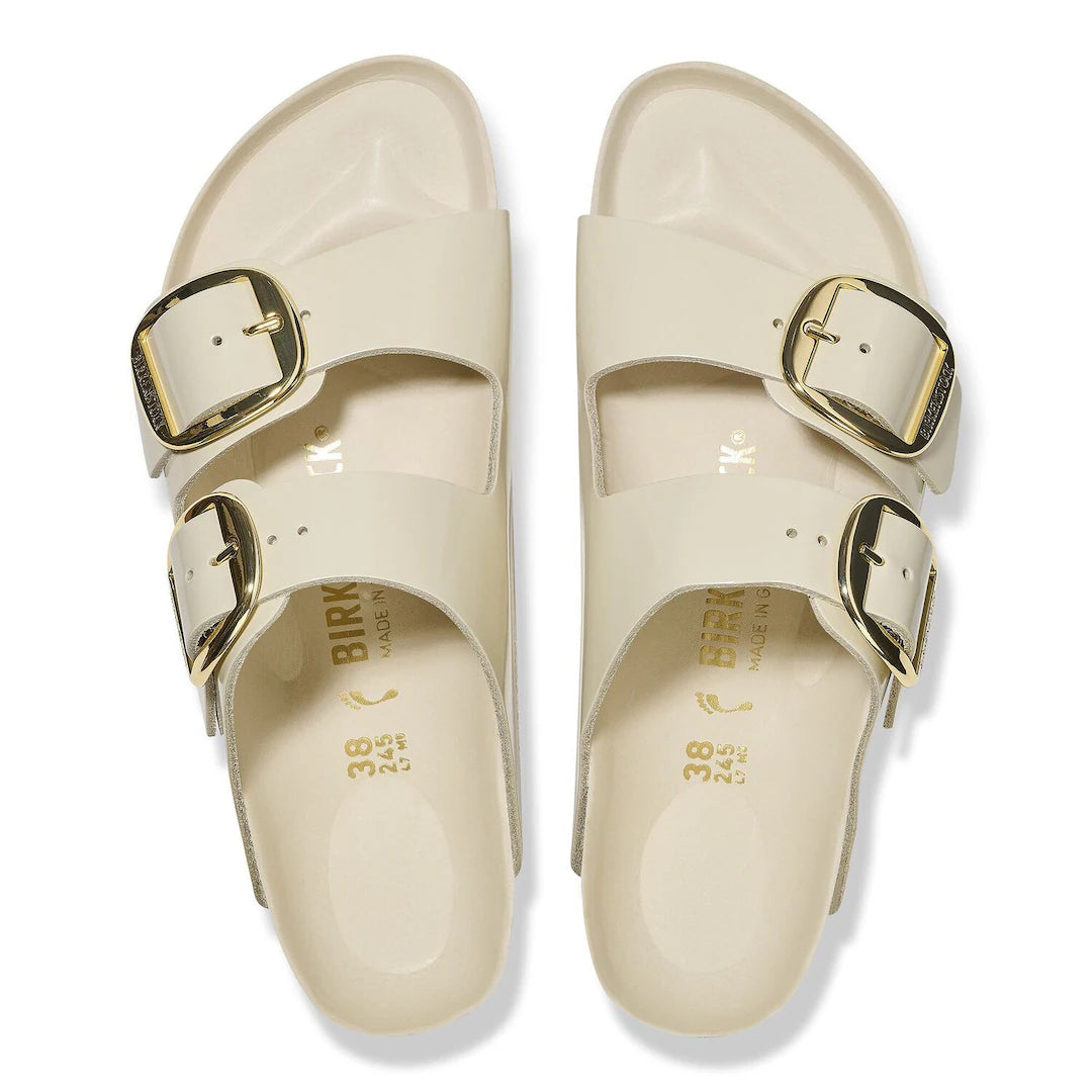 Scarpa Birkenstock Ecru da Donna 1026128 arizona gig buckle calz s