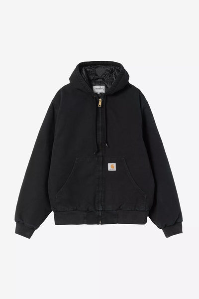 Giubbotto Carhartt Wip Black Stone Canvas da Uomo i035891