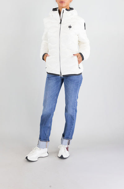 Giubbotto Blauer Bianco da Donna 5wbldc03095 006047 camelia