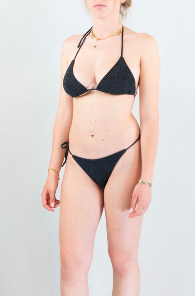Bralette Mc2 Saint Barth Crinkle Lurex da Donna leah w