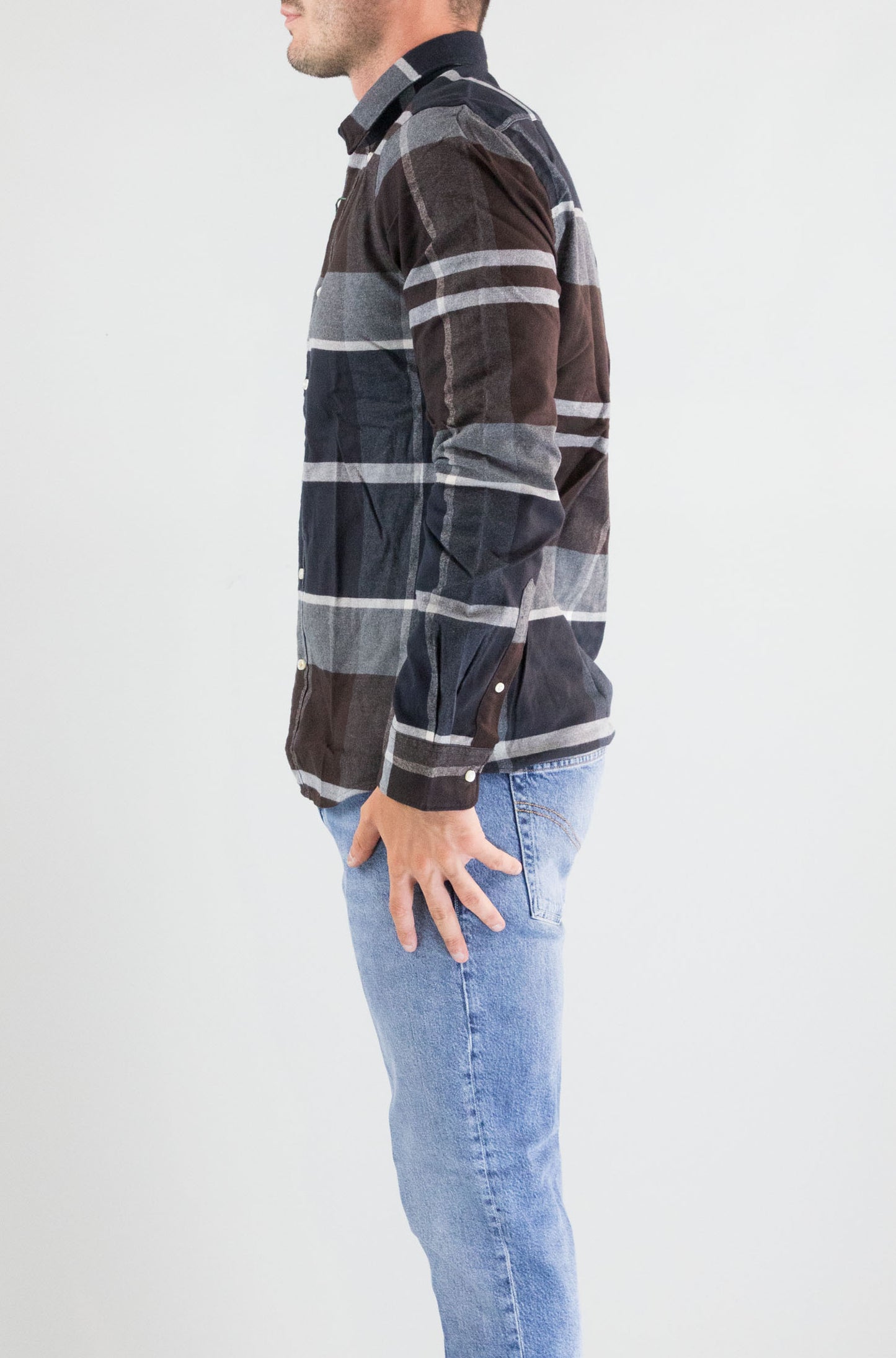 Camicia Barbour Bk11 da Uomo msh4994 iceloch tailored