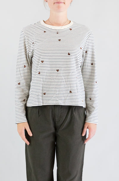 T-Shirt Des Petits Hauts Coeur Cognac da Donna josephine