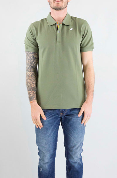 Polo Kway V15 Green Lichen da Uomo k1125cw vinnie piquet