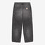 Pantalone Carhartt Wip blue Destroy Wash Splatter da Uomo i037031 single knee